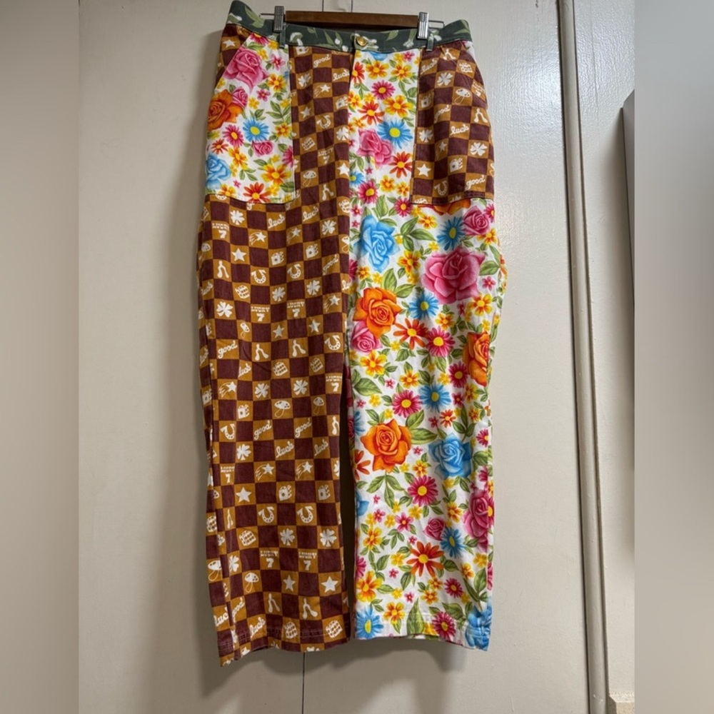 Big Bud Press Work Pant - Multi Mismatched Pattern